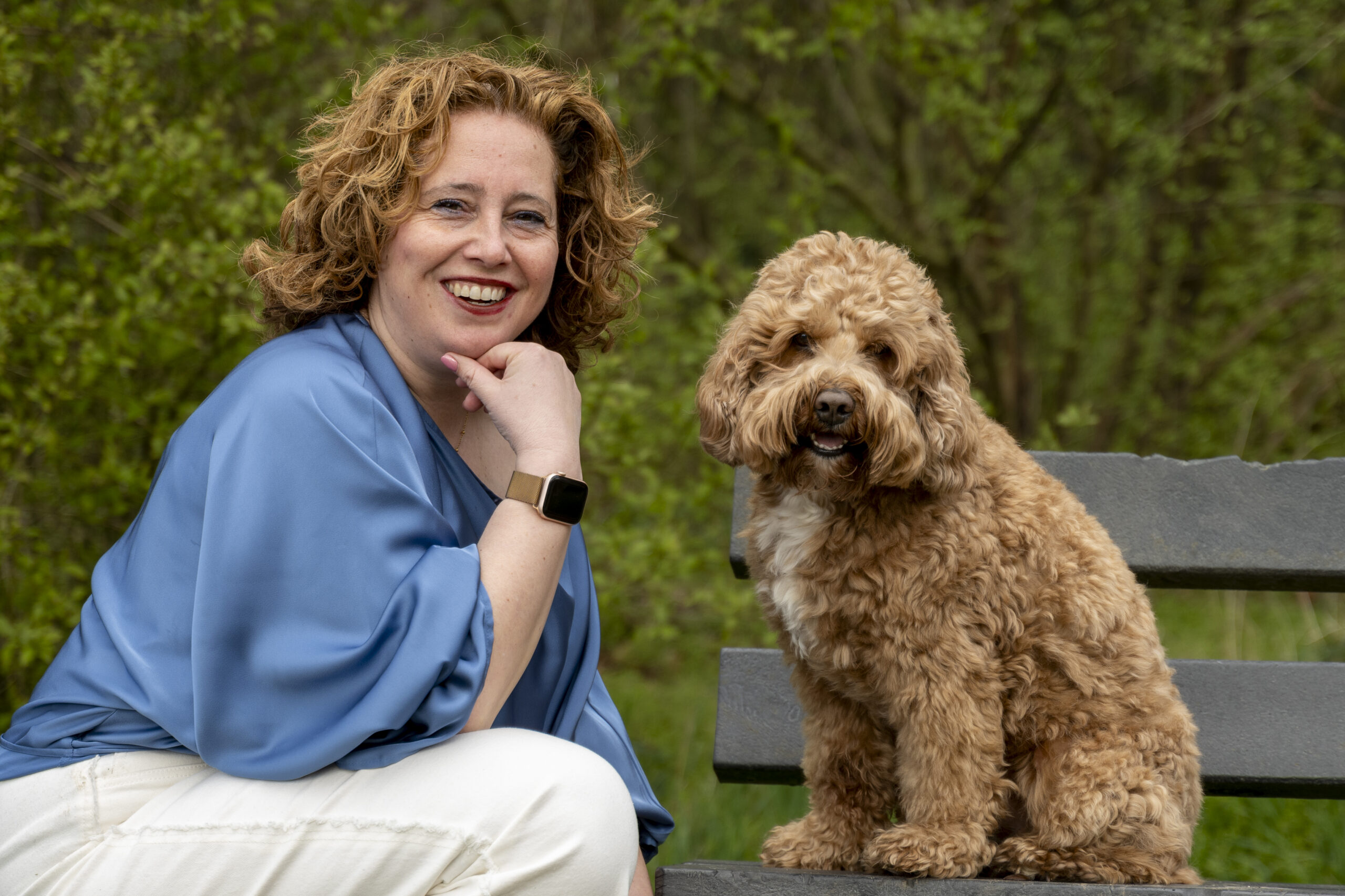 Vera met Tommie de lieve mini labradoodle Vera met Tommie de lieve mini labradoodle